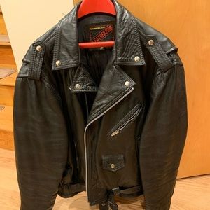 Men’s Classic Leather Biker Jacket